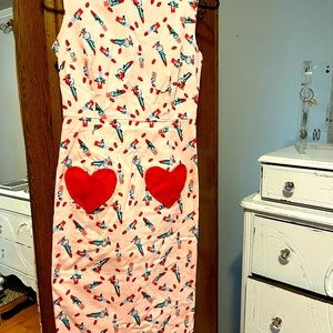 Dress with lipstick designs super cute